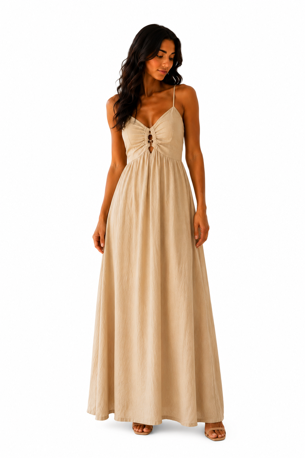 Delia - Vestido maxi con caida