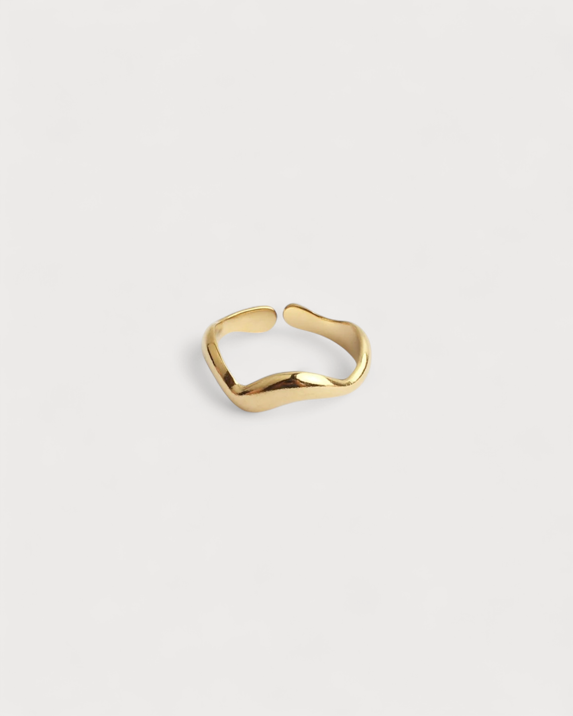 Waves - Anillo - Acero inoxidable - Ajustable
