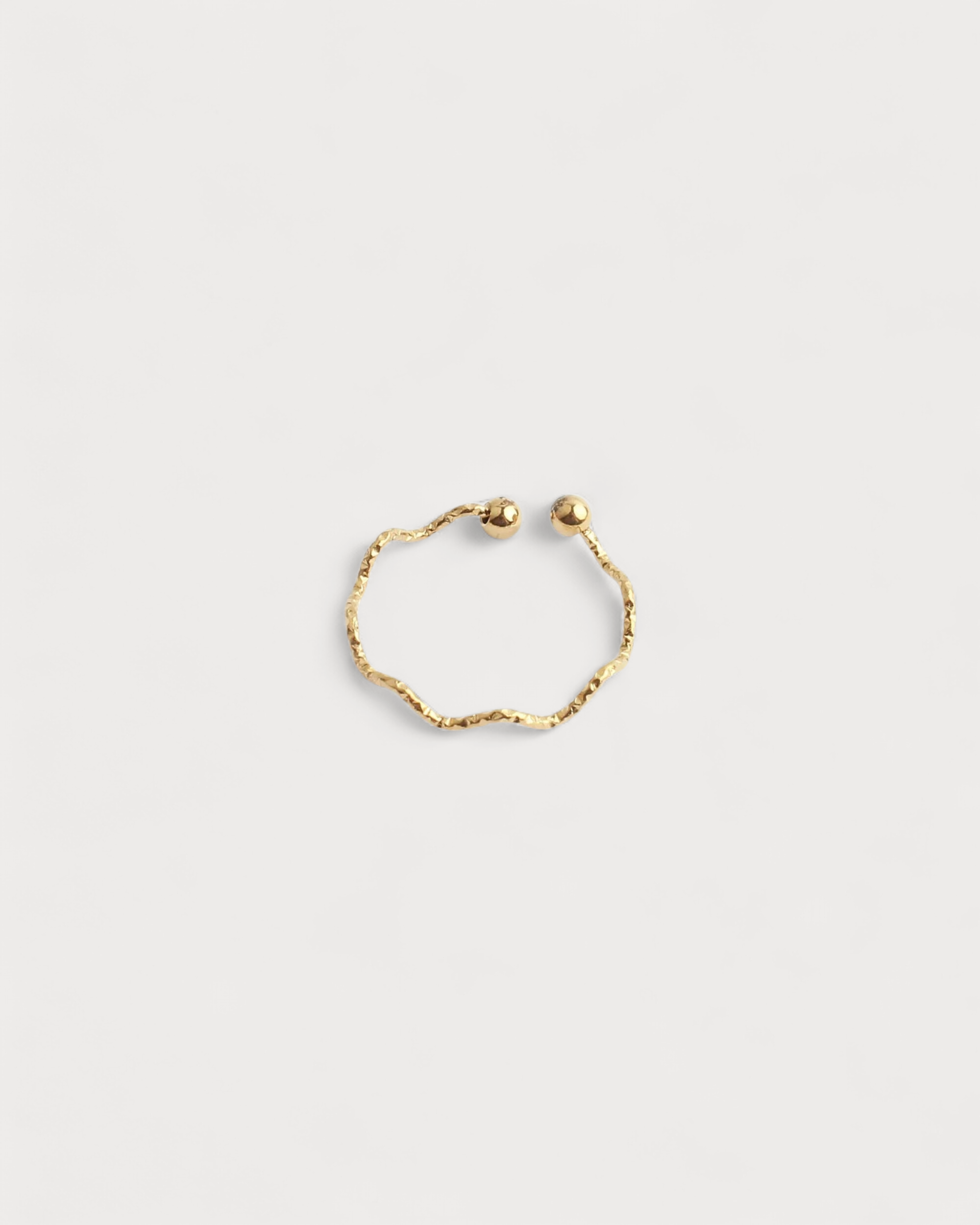 Thin Wave - Anillo - Acero inoxidable - Ajustable