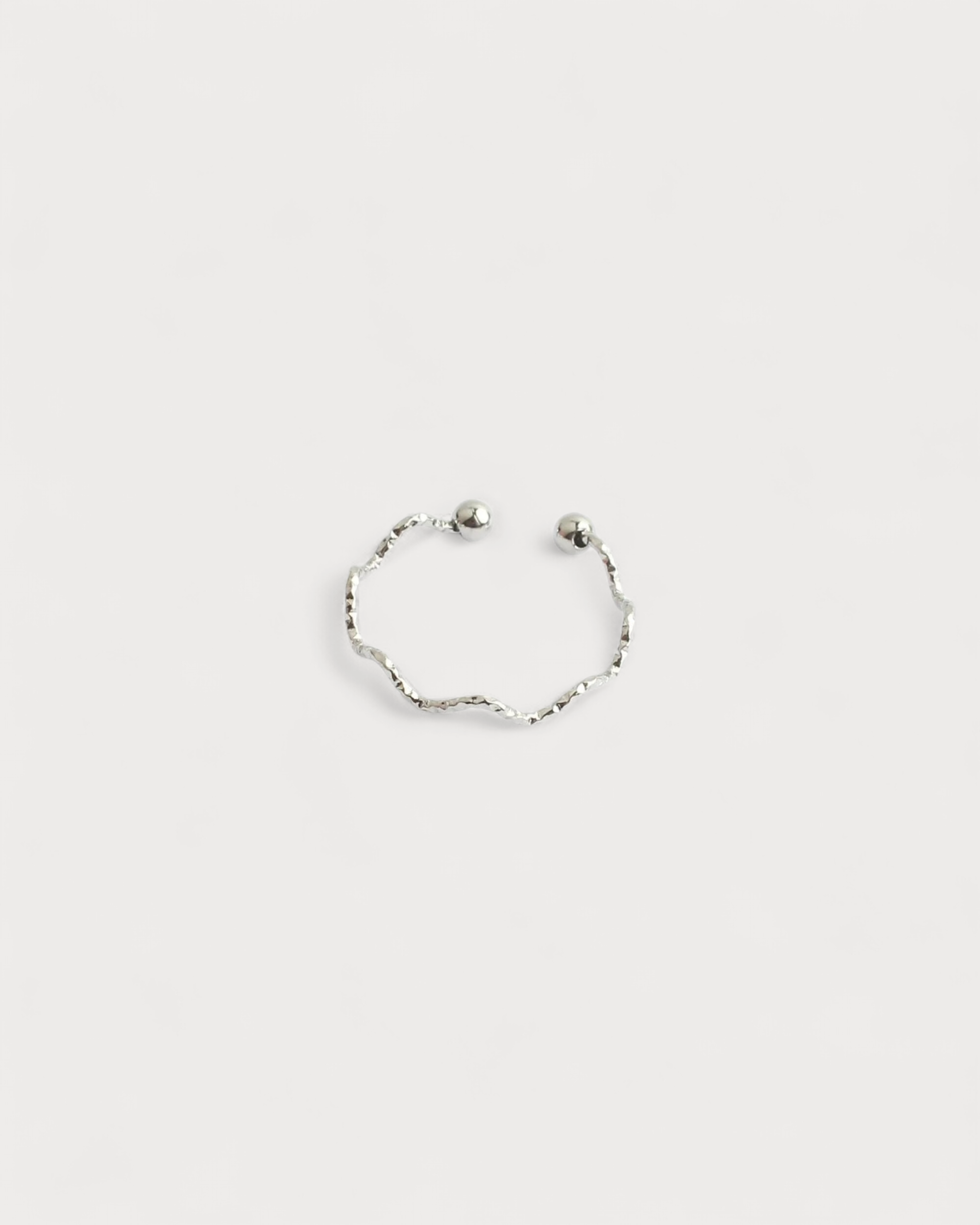 Thin Wave - Anillo - Acero inoxidable - Ajustable