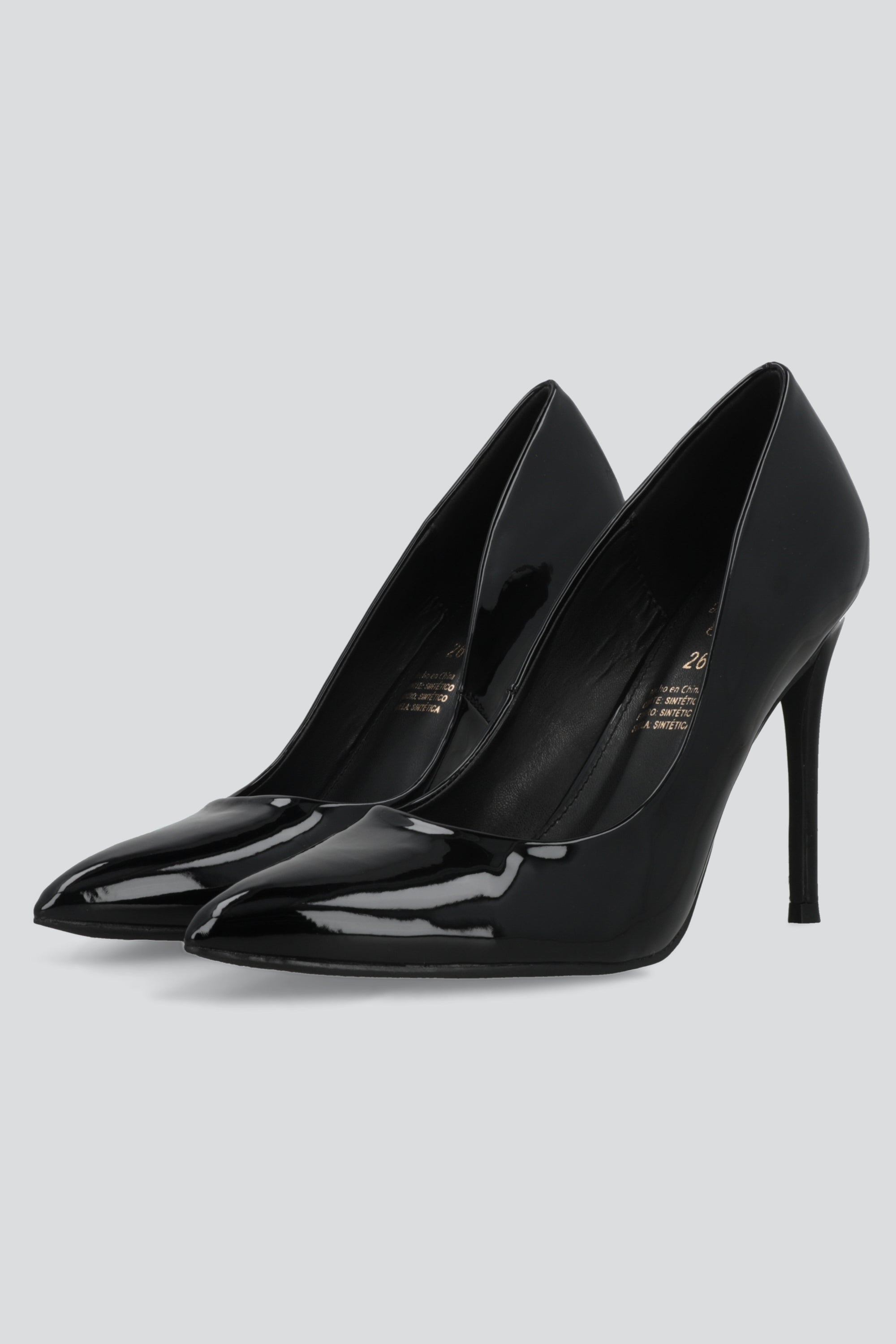 High single stiletto heel patent leather
