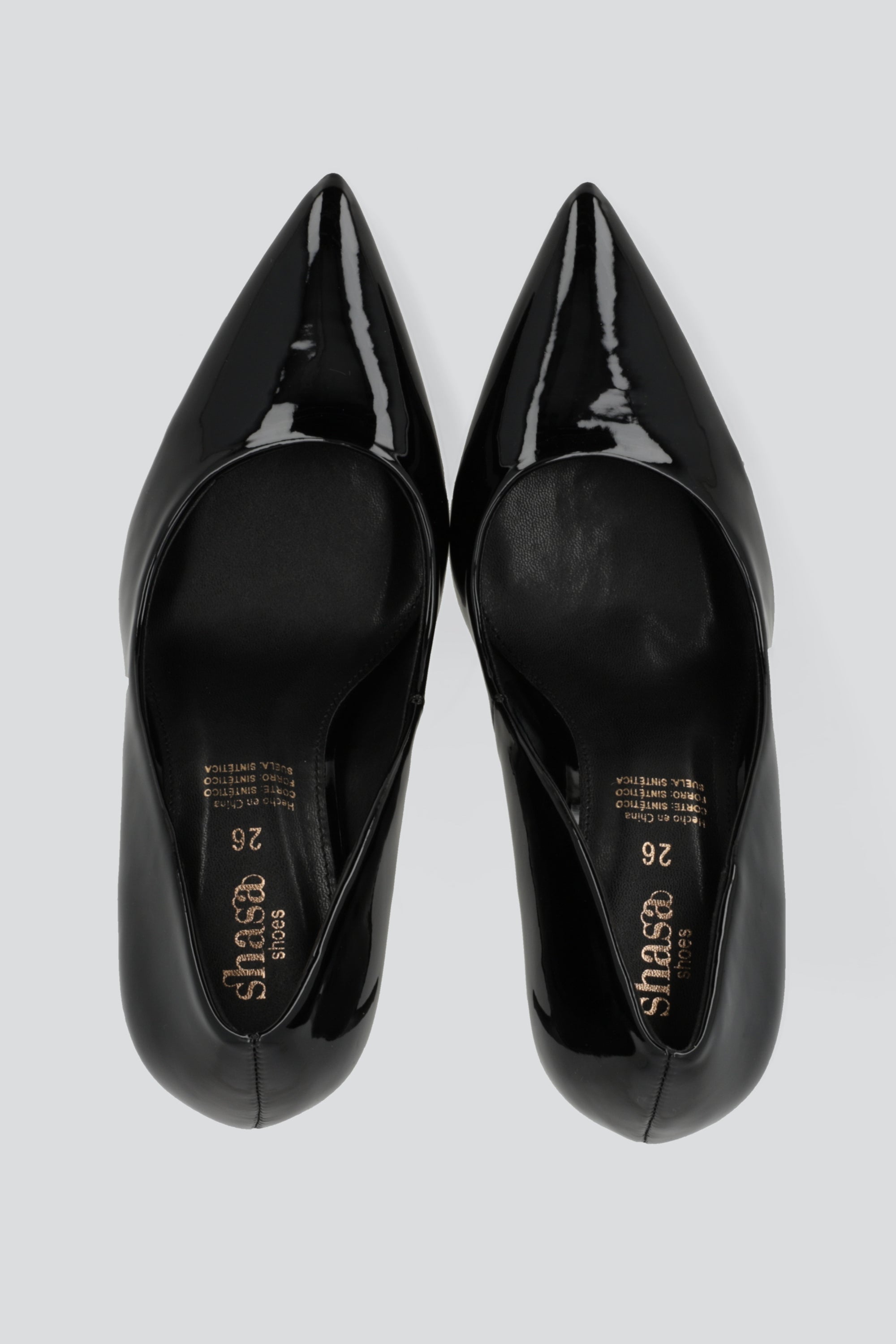 High single stiletto heel patent leather