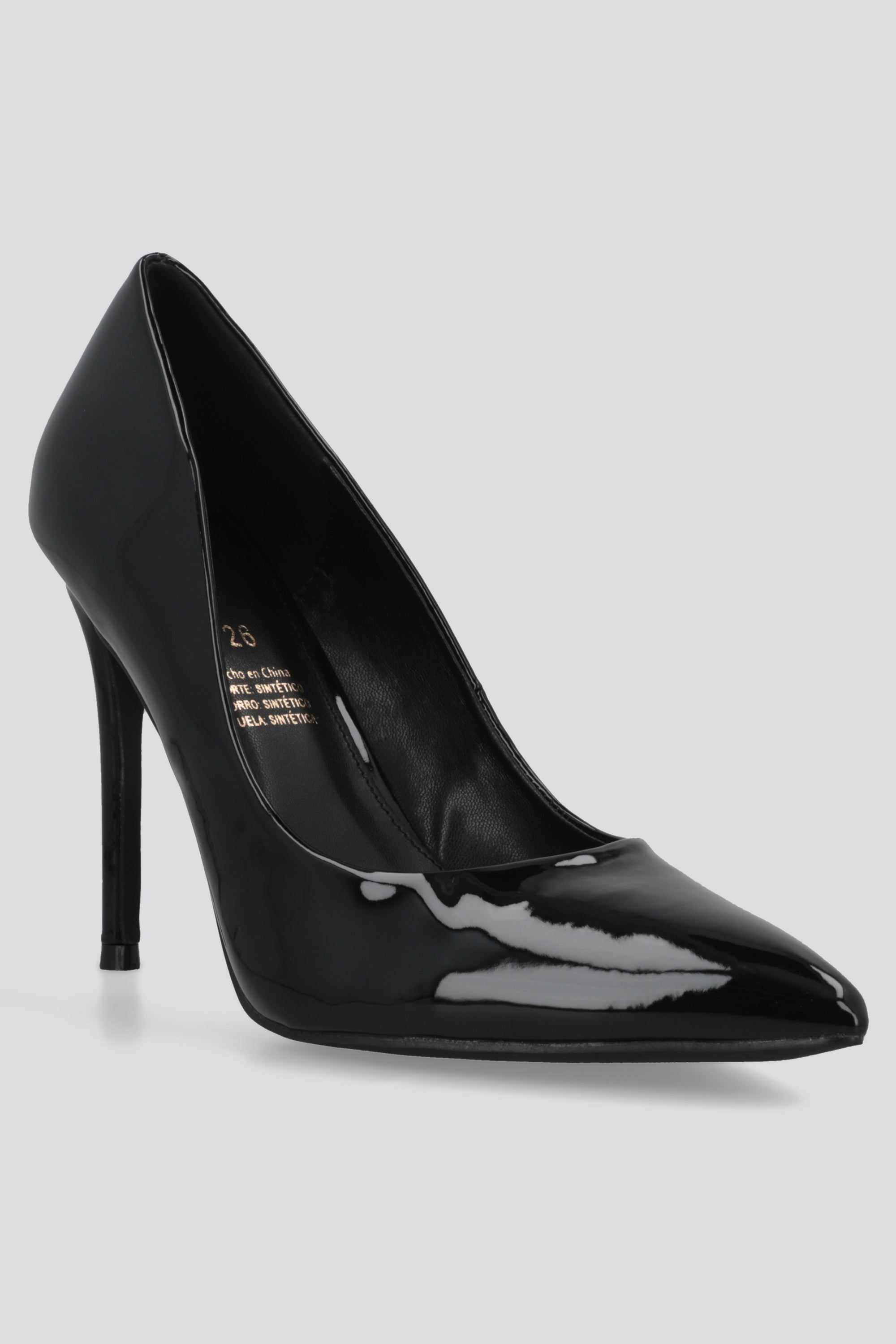 High single stiletto heel patent leather