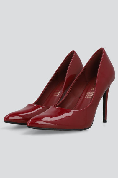High single stiletto heel patent leather