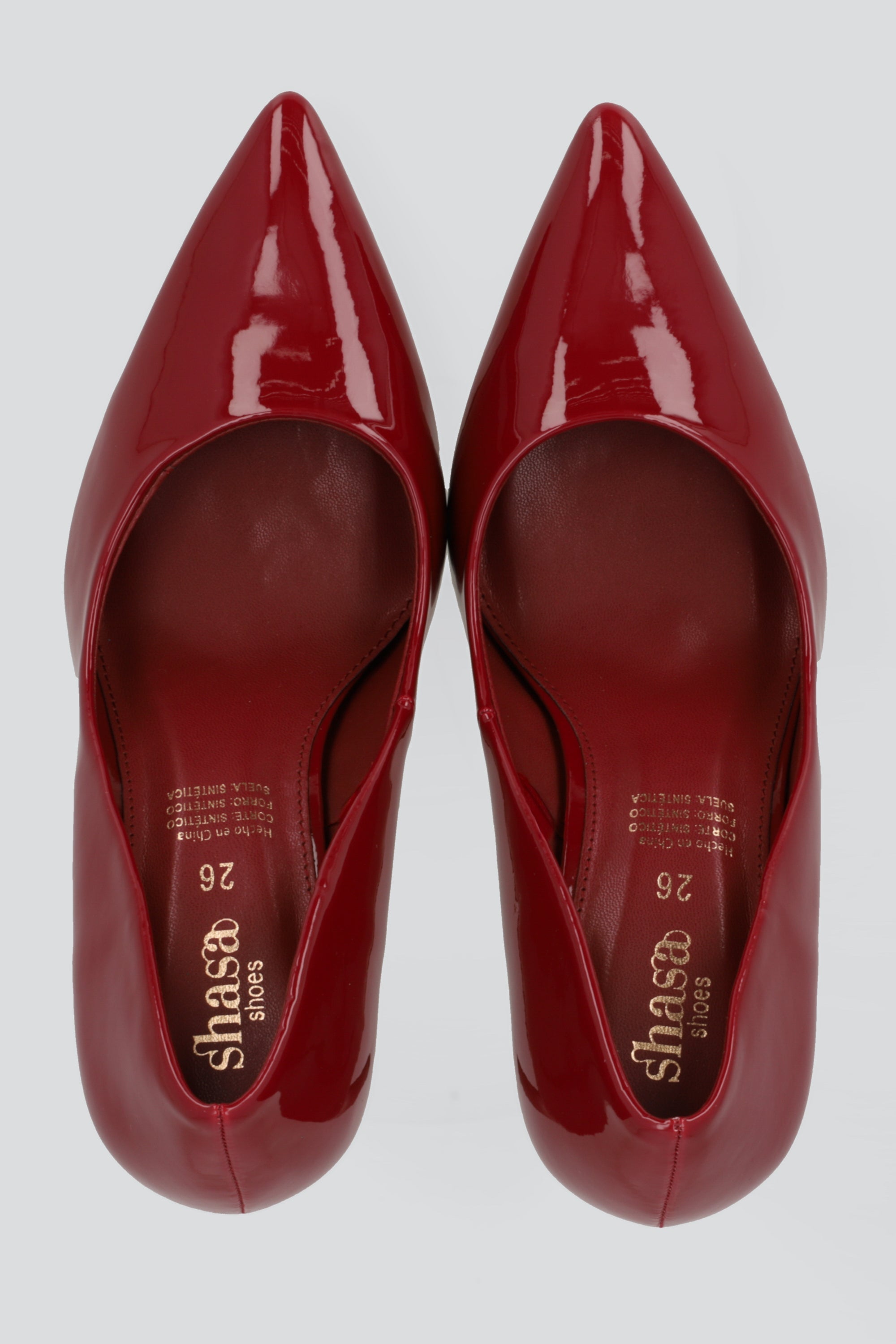 High single stiletto heel patent leather