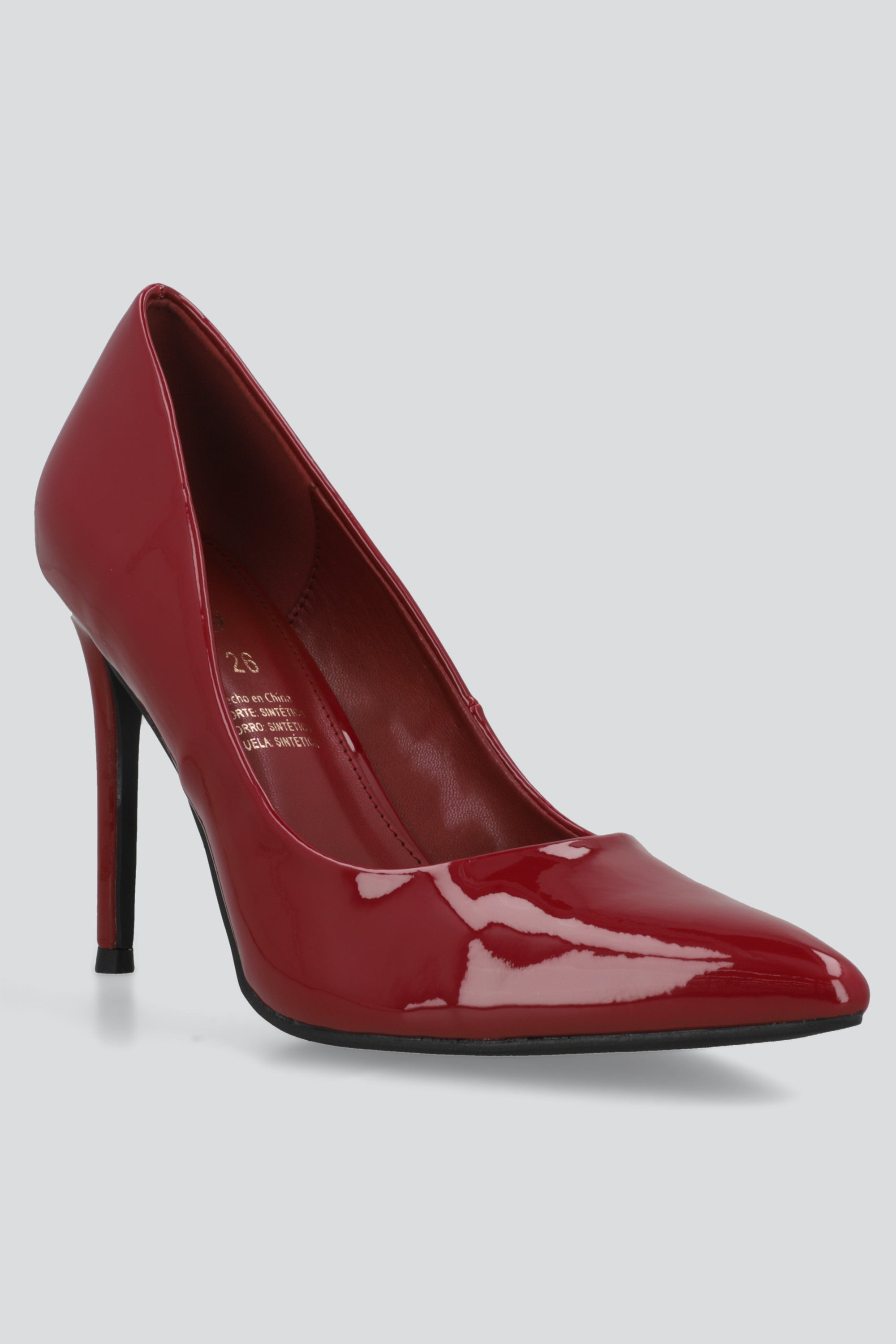 High single stiletto heel patent leather