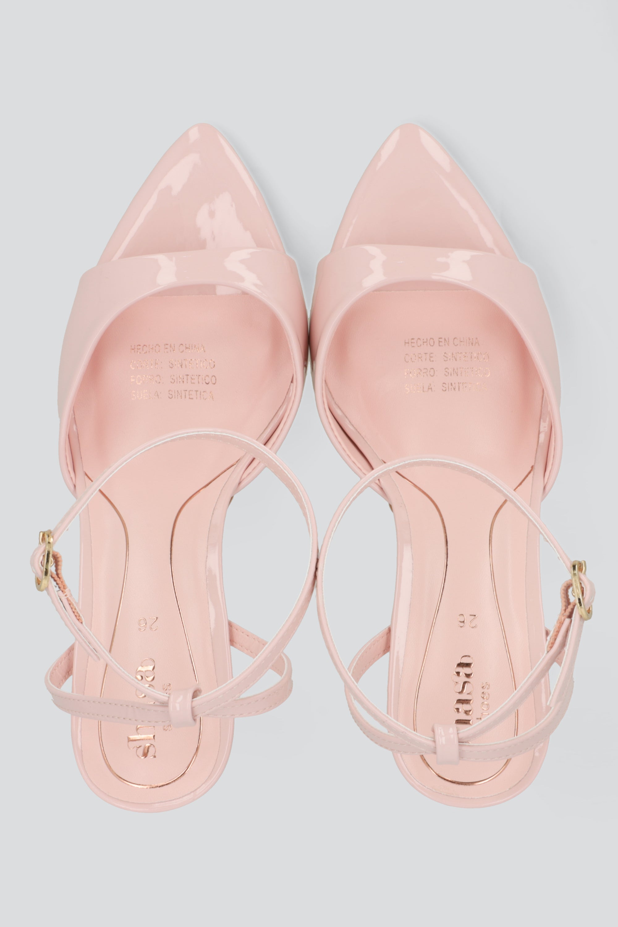 Stiletto heel patent leather peep toe strappy