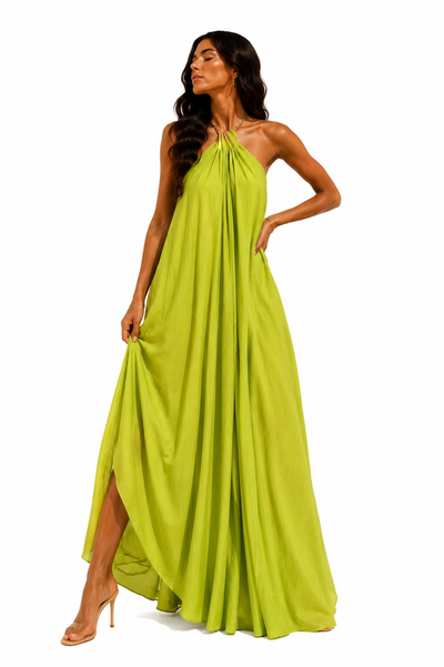 Safari - Vestido Maxi con cuello halter