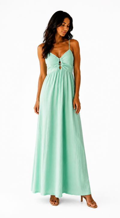 Delia - Vestido maxi con caida