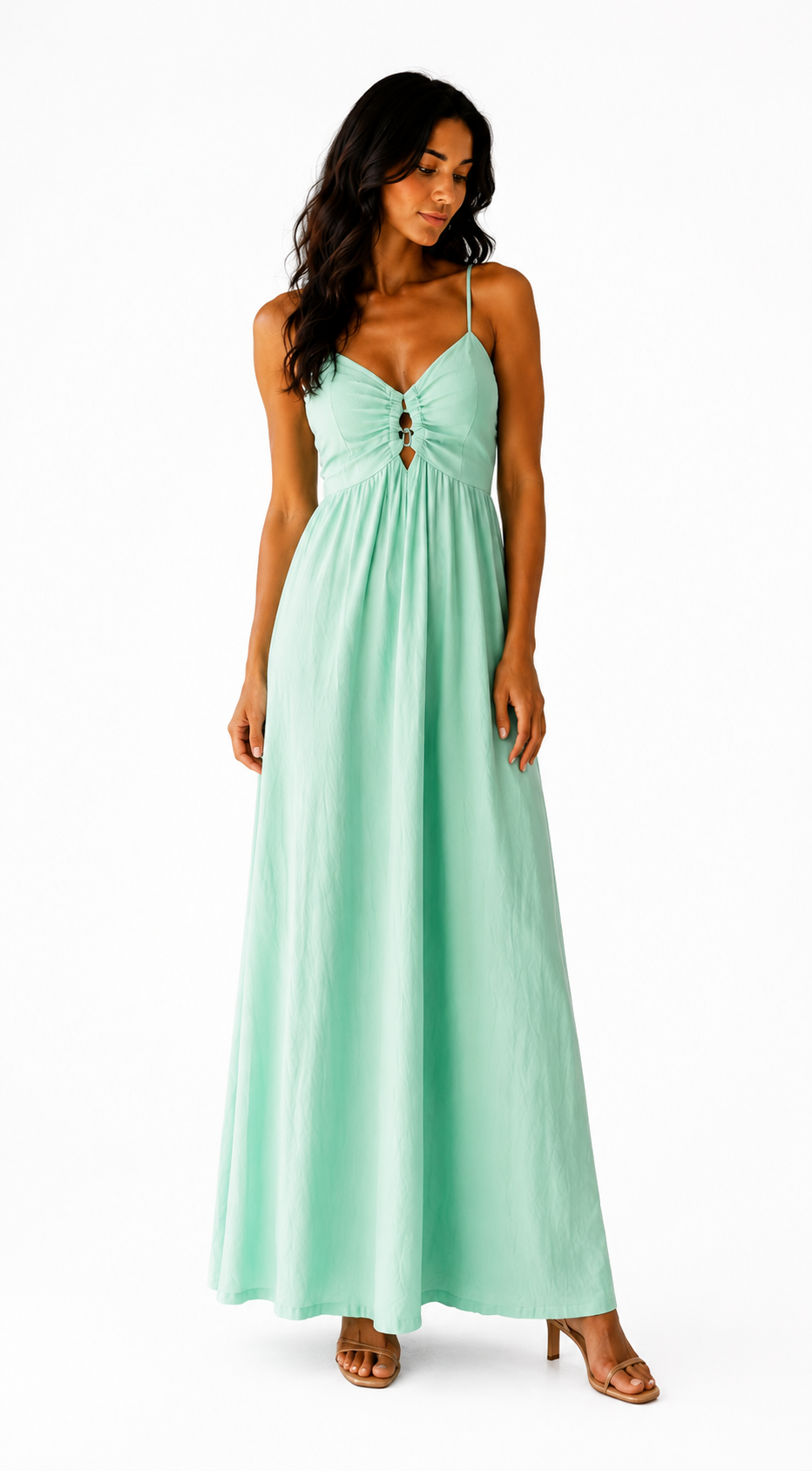Delia - Vestido maxi con caida