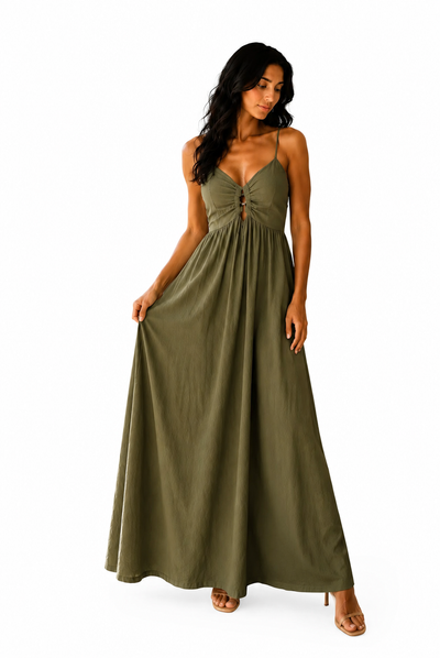 Delia - Vestido maxi con caida