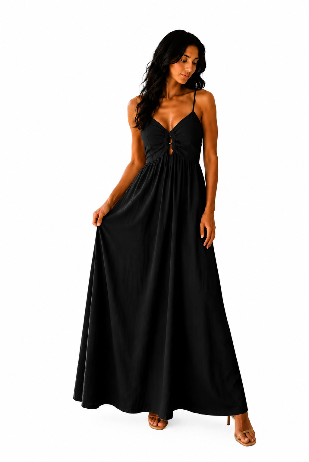 Delia - Vestido maxi con caida