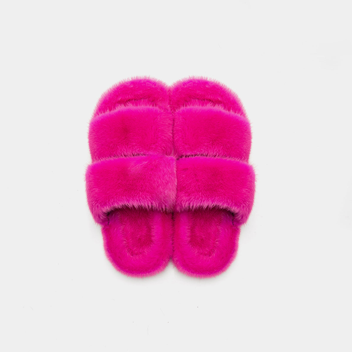 Cortina - Banda doble en Visone (fucsia)