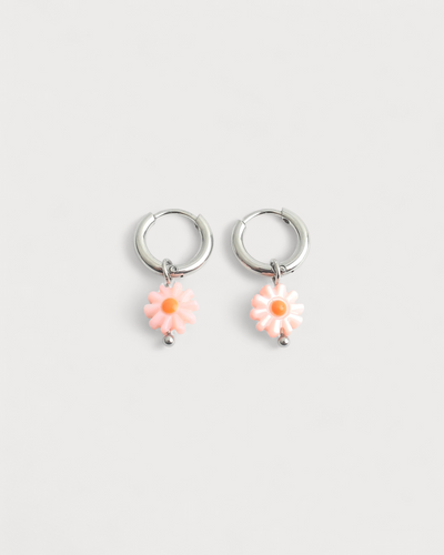 Daisy Flower - Earrings - Stainless Steel