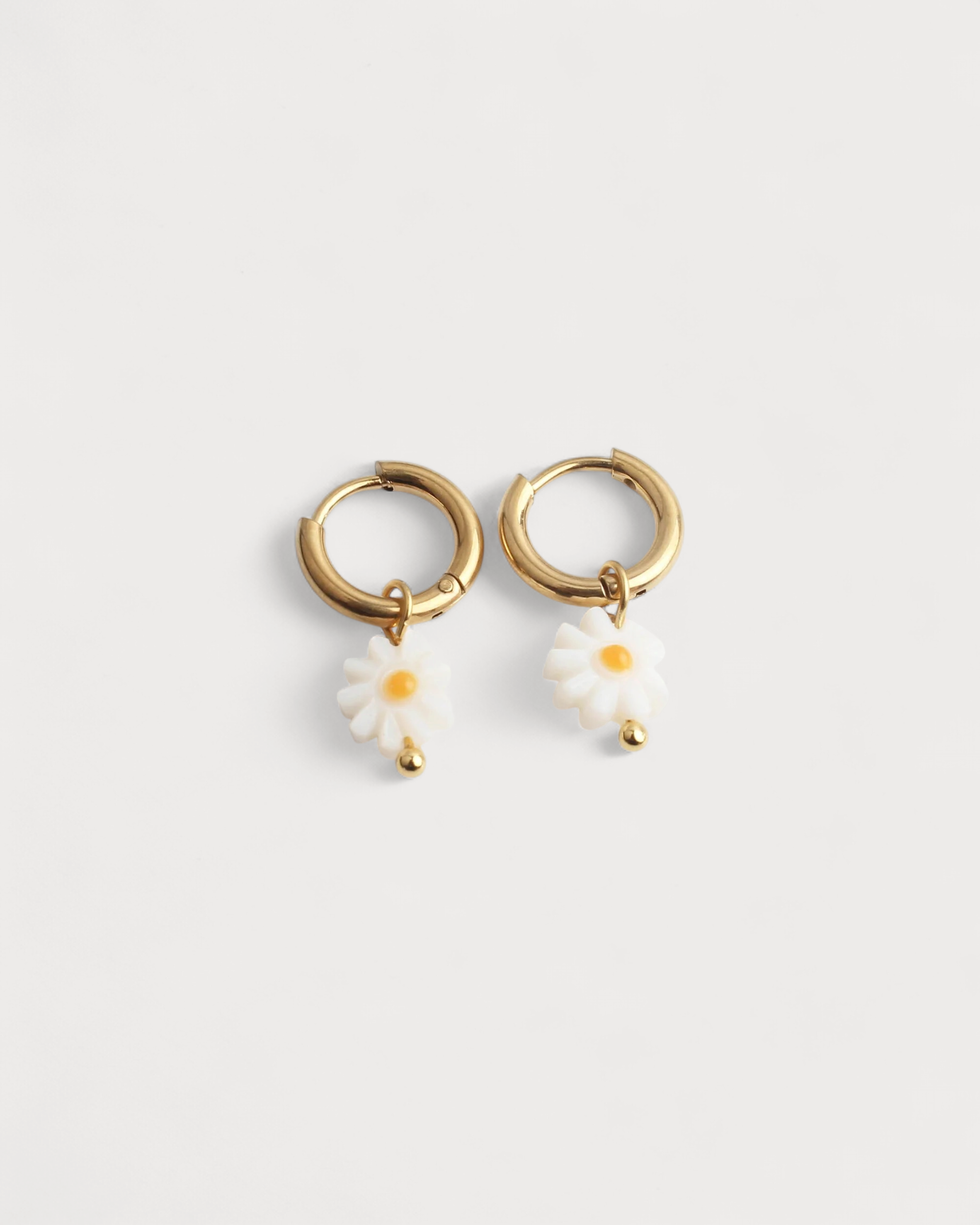 Daisy Flower - Earrings - Stainless Steel